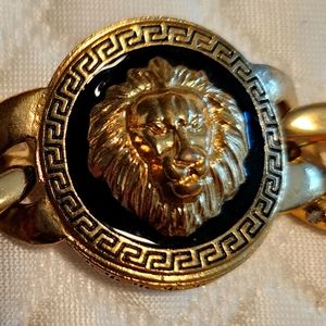 Gold Tone Lion Bracelet